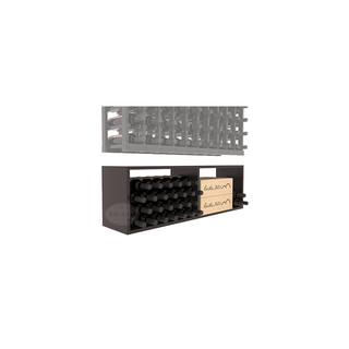 Elementcollection 10 Column Wood Wine Bin Extender Black Stained