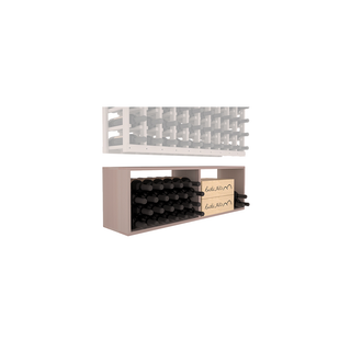 Elementcollection 10 Column Wood Wine Bin Extender Greywash Stained