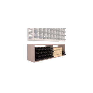 Elementcollection 10 Column Wood Wine Bin Extender Greywash Stained