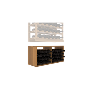 Elementcollection Baker Bin Extender Wine Rack Oak Stained
