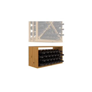 Elementcollection Full Height Diamond Wine Bin Extender Oak Stained