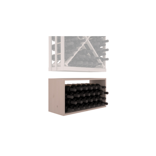 Elementcollection Full Height Diamond Wine Bin Extender Greywash Stained
