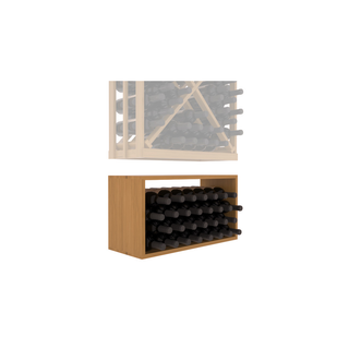 Elementcollection Full Height Diamond Wine Bin Extender Oak Stained