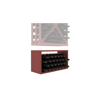 Elementcollection Full Height Diamond Wine Bin Extender Cherry Stained