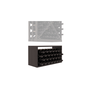 Elementcollection Full Height Diamond Wine Bin Extender Black Stained