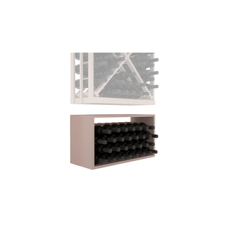 Elementcollection Full Height Diamond Wine Bin Extender Greywash Stained