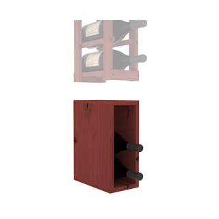 Elementcollection 1 Column Magnum Wood Wine Bin Extender Cherry Stained