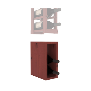 Elementcollection 1 Column Magnum Wood Wine Bin Extender Cherry Stained