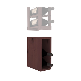 Elementcollection 1 Column Magnum Wood Wine Bin Extender Walnut Stained