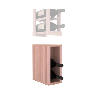 Elementcollection 1 Column Magnum Wood Wine Bin Extender Unstained