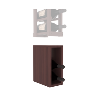 Elementcollection 1 Column Magnum Wood Wine Bin Extender Walnut Stained