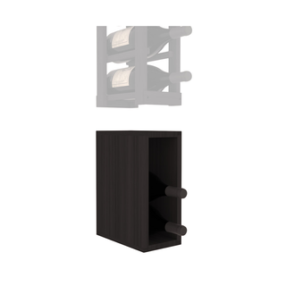 Elementcollection 1 Column Magnum Wood Wine Bin Extender Black Stained