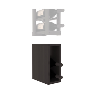 Elementcollection 1 Column Magnum Wood Wine Bin Extender Black Stained