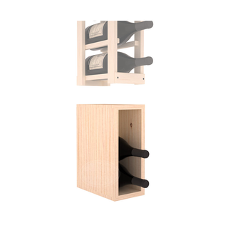 Elementcollection 1 Column Magnum Wood Wine Bin Extender Unstained Element Collection