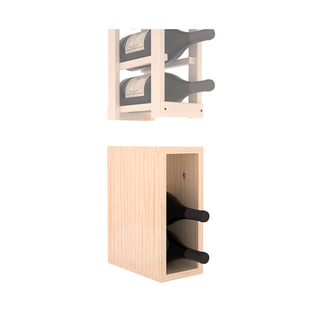 Elementcollection 1 Column Magnum Wood Wine Bin Extender Unstained