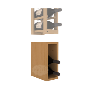 Elementcollection 1 Column Magnum Wood Wine Bin Extender Oak Stained