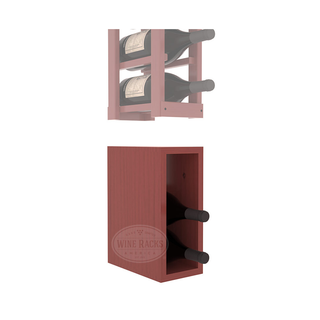 Elementcollection 1 Column Magnum Wood Wine Bin Extender Cherry Stained