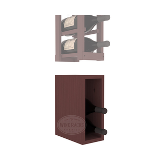 Elementcollection 1 Column Magnum Wood Wine Bin Extender Walnut Stained