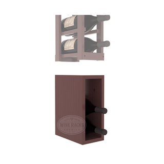 Elementcollection 1 Column Magnum Wood Wine Bin Extender Walnut Stained
