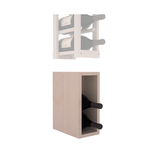 Elementcollection 1 Column Magnum Wood Wine Bin Extender Greywash Stained