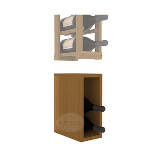 Elementcollection 1 Column Magnum Wood Wine Bin Extender Oak Stained