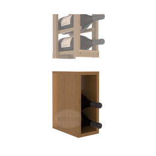 Elementcollection 1 Column Magnum Wood Wine Bin Extender Oak Stained