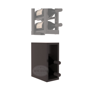 Elementcollection 1 Column Magnum Wood Wine Bin Extender Black Stained