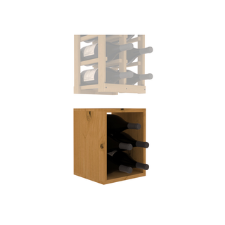 Elementcollection 2 Column Magnum Wood Wine Bin Extender Oak Stained