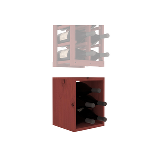 Elementcollection 2 Column Magnum Wood Wine Bin Extender Cherry Stained
