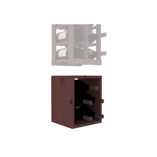 Elementcollection 2 Column Magnum Wood Wine Bin Extender Walnut Stained
