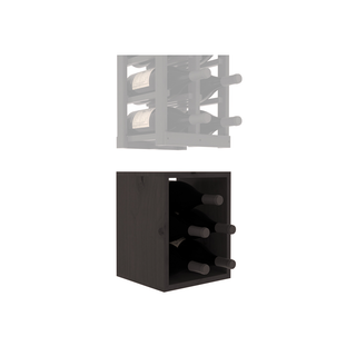 Elementcollection 2 Column Magnum Wood Wine Bin Extender Black Stained