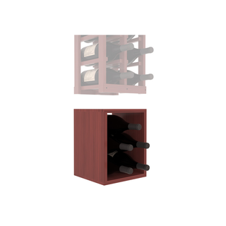 Elementcollection 2 Column Magnum Wood Wine Bin Extender Cherry Stained