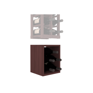 Elementcollection 2 Column Magnum Wood Wine Bin Extender Walnut Stained