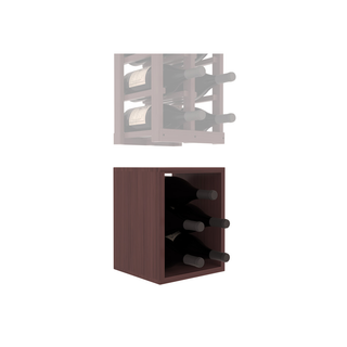 Elementcollection 2 Column Magnum Wood Wine Bin Extender Walnut Stained
