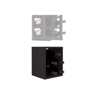 Elementcollection 2 Column Magnum Wood Wine Bin Extender Black Stained