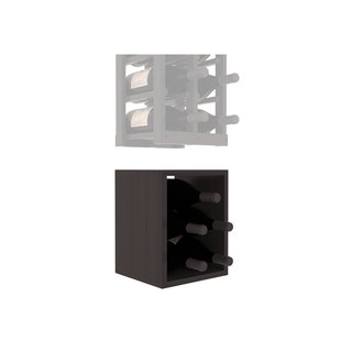 Elementcollection 2 Column Magnum Wood Wine Bin Extender Black Stained