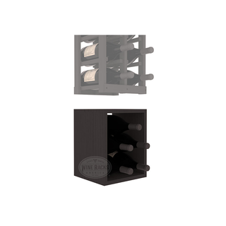 Elementcollection 2 Column Magnum Wood Wine Bin Extender Black Stained