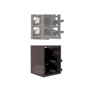 Elementcollection 2 Column Magnum Wood Wine Bin Extender Black Stained