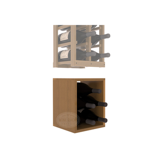 Elementcollection 2 Column Magnum Wood Wine Bin Extender Oak Stained