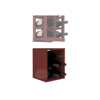 Elementcollection 2 Column Magnum Wood Wine Bin Extender Cherry Stained