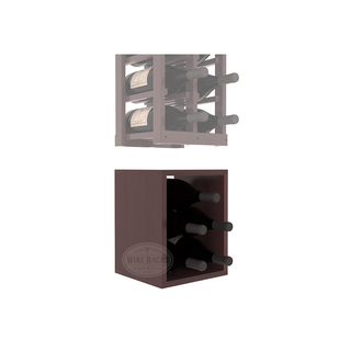 Elementcollection 2 Column Magnum Wood Wine Bin Extender Walnut Stained