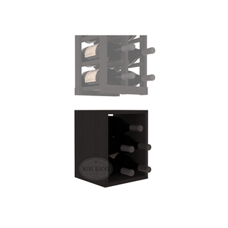 Elementcollection 2 Column Magnum Wood Wine Bin Extender Black Stained
