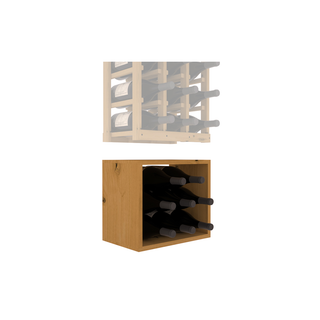 Elementcollection 3 Column Magnum Wood Wine Bin Extender Oak Stained