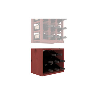 Elementcollection 3 Column Magnum Wood Wine Bin Extender Cherry Stained