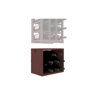 Elementcollection 3 Column Magnum Wood Wine Bin Extender Walnut Stained