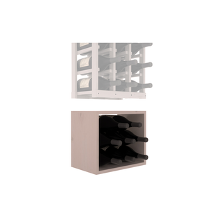 Elementcollection 3 Column Magnum Wood Wine Bin Extender Greywash Stained