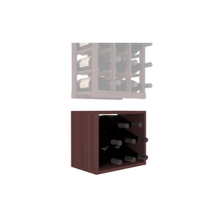 Elementcollection 3 Column Magnum Wood Wine Bin Extender Walnut Stained