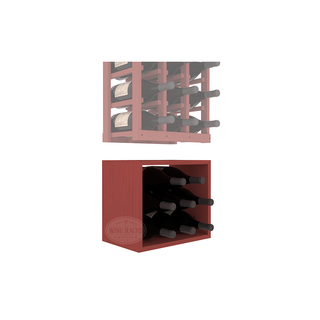 Elementcollection 3 Column Magnum Wood Wine Bin Extender Cherry Stained