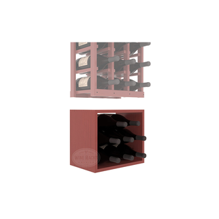 Elementcollection 3 Column Magnum Wood Wine Bin Extender Cherry Stained