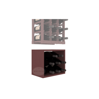 Elementcollection 3 Column Magnum Wood Wine Bin Extender Walnut Stained